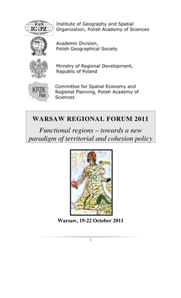 Functional Regions – Towards a New Paradigm of Territorial and Cohesion Policy