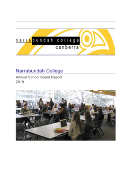 Narrabundah College Annual School Board Report 2019