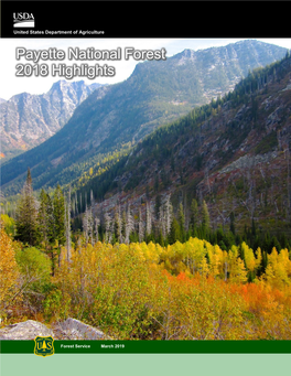 Payette National Forest 2018 Highlights