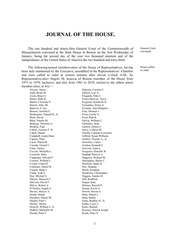 Journal of the House