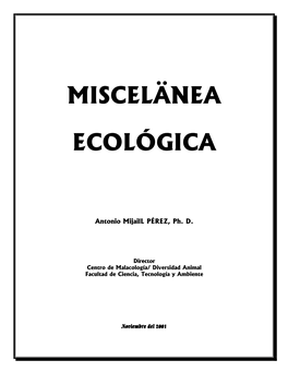 Miscelänea Ecológica