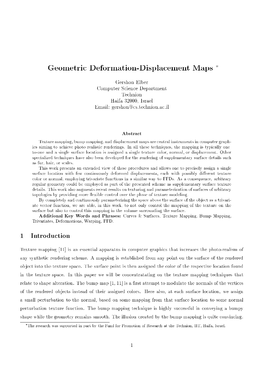 Geometric Deformation-Displacement Maps