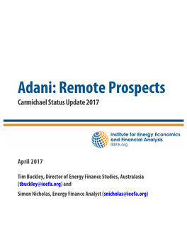 Adani: Remote Prospects