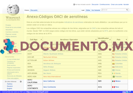 Anexo:Códigos OACI De Aerolíneas