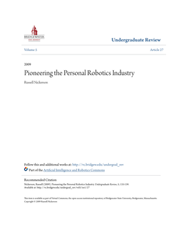 Pioneering the Personal Robotics Industry Russell Nickerson