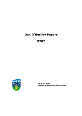 Dan O'herlihy Papers P202