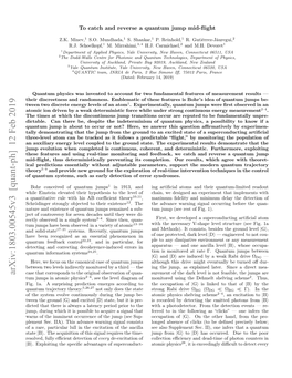 Arxiv:1803.00545V3 [Quant-Ph] 12 Feb 2019