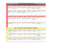 (2017-2018) YEAR 1 LONG TERM PLAN with CURRICULUM STANDARDS