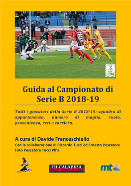 Guida Al Campionato Di Serie B 2018-19