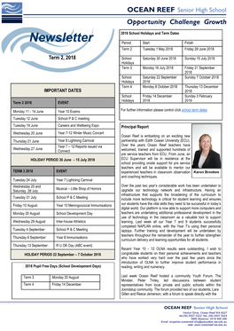 Term 2 Newsletter