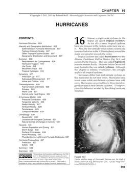 MSE3 Ch16 Hurricanes Typhoons Tropical Cyclones