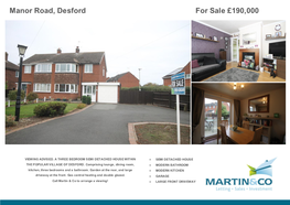 Manor Road, Desford for Sale £190,000