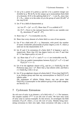 Morandi, Cyclotomic Extensions