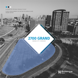 2700 GRAND KANSAS CITY | MISSOURI Aerial View High Value, High of Site Visability