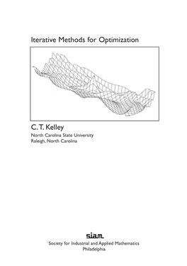 Iterative Methods for Optimization C.T. Kelley