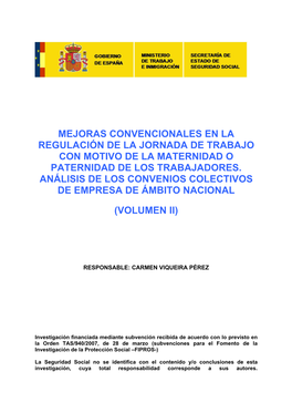 Mejoras Convencionales En La Regulación De La Jornada De Trabajo Con Motivo De La Maternidad O Paternidad De Los Trabajadores