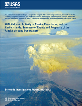 2007 Volcanic Activity in Alaska, Kamchatka, and the Kurile Islands: Summary of Events and Response of the Alaska Volcano Observatory