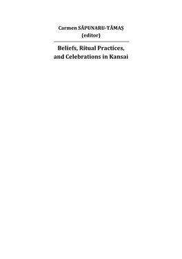 Beliefs, Ritual Practices, and Celebrations in Kansai