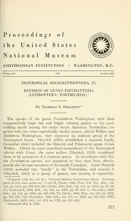 Proceedings of the United States National Museum