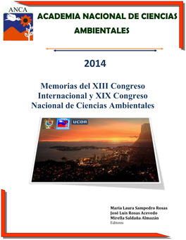 ACADEMIA NACIONAL DE CIENCIAS AMBIENTALES Memorias Del XIII