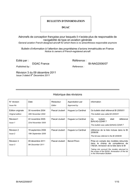 Bulletin D'information