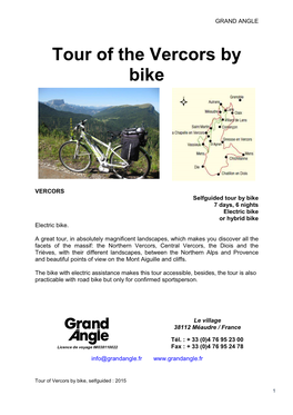 Tour of the Vercors by Bike