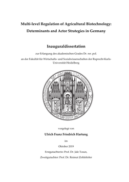 Inauguraldissertation