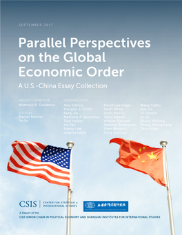 Parallel Perspectives on the Global Economic Order a U.S.-China Essay Collection