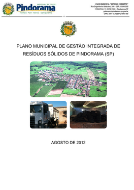 Plano Municipal De Gestão Integrada De Resíduos Sólidos De Pindorama (Sp)