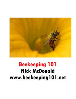 Beekeeping 101 Nick Mcdonald