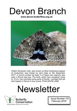 Devon Branch Newsletter