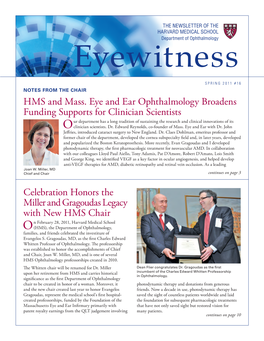 HMS and Mass. Eye and Ear Ophthalmology Broadens Funding