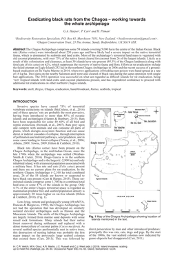 Eradicating Black Rats from the Chagos – Working Towards the Whole Archipelago