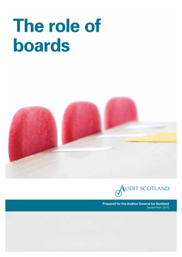 Audit Scotland Is a Statutory Body Set up in April 2000 Under the Public Finance and Accountability (Scotland) Act 2000