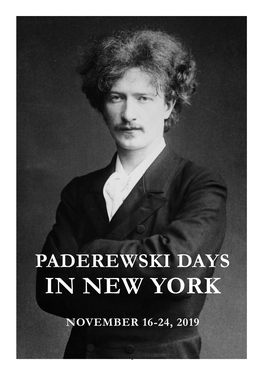 Paderewski Days in New York