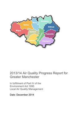 Air Quality Progress Report 2013/14