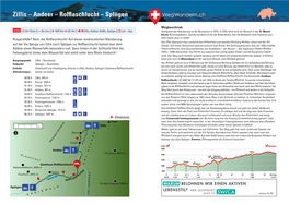 Zillis – Andeer – Rofflaschlucht – Splügen