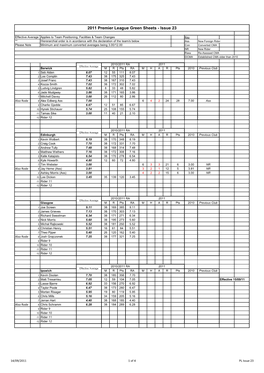 2011 Premier League Green Sheets - Issue 23