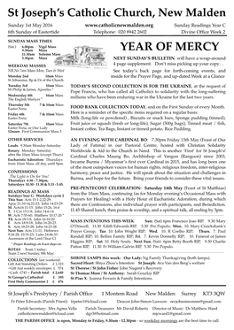 Bulletin 1St May 2016