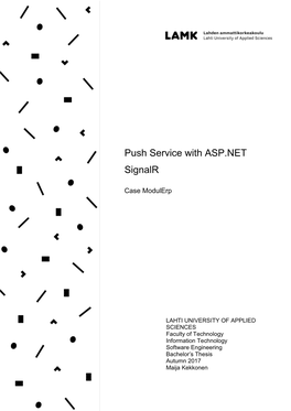 Push Service with ASP.NET Signalr