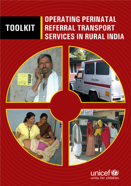 Operating Perinatal Referral Transport Services in Rural India