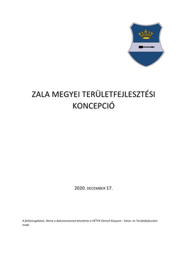 Zala Megyei Területfejlesztési Koncepció