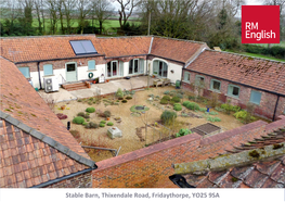 Stable Barn, Thixendale Road, Fridaythorpe, YO25