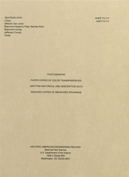 SEA TRAIN OHIO HAER TX-111 (Ohio) HAER TX-111 (Mission San Jose) Beaumont Reserve Fleet, Neches River Beaumont Vicinity Jefferson County Texas