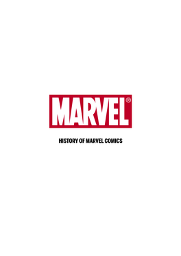 History of Marvel Comics 20/05/2021