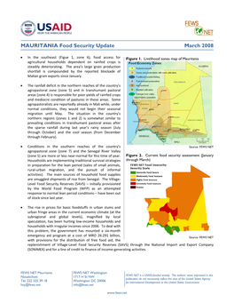 Mauritania Food Security Update, March 2008