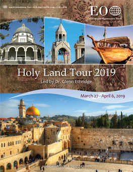 Holy Land Tour 2019 Led by Dr