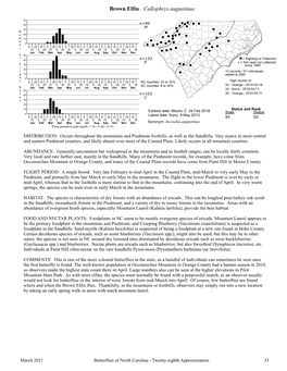Butterflies of North Carolina - Twenty-Eighth Approximation 33
