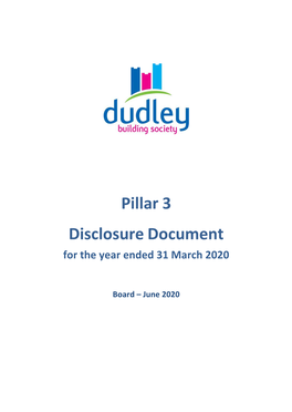 Pillar 3 Disclosure Document for the Year Ended 31 March 2020