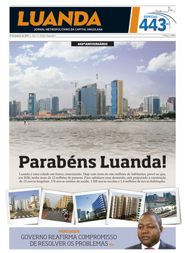 Parabéns Luanda! Luanda É Uma Cidade Em Franco Crescimento